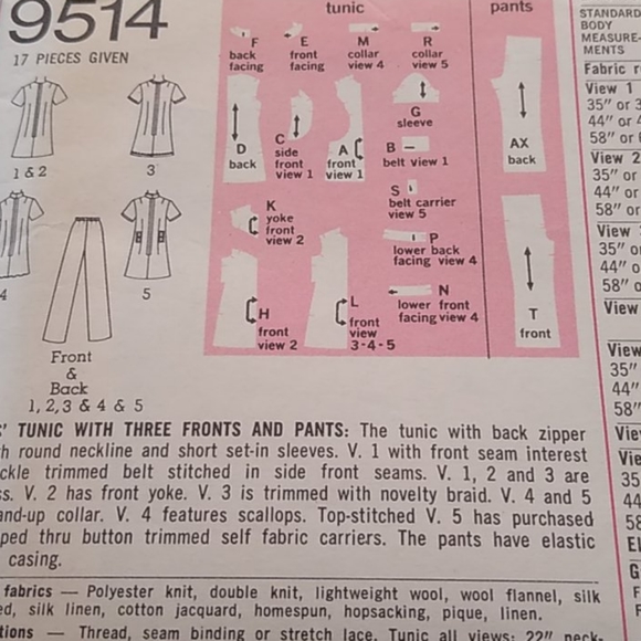 Simplicity 8914 and 9514 uncut - Picture 5 of 6
